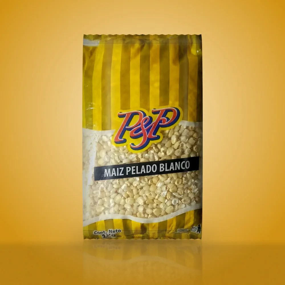 Maíz Pelado Blanco P&P